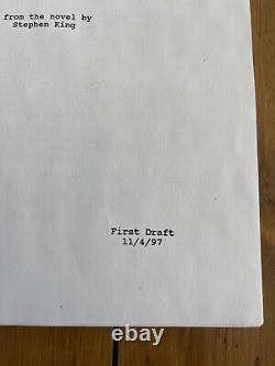 Stephen King, The Green Mile Movie Script, FIRST DRAFT! EXTREMELY RARE