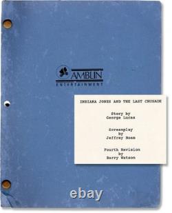 Steven Spielberg INDIANA JONES AND THE LAST CRUSADE Original screenplay #167957