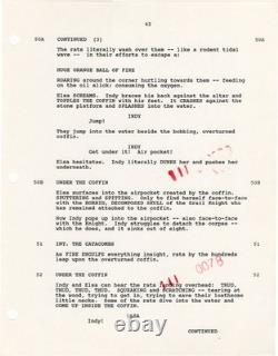 Steven Spielberg INDIANA JONES AND THE LAST CRUSADE Original screenplay #167957