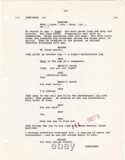 Steven Spielberg INDIANA JONES AND THE LAST CRUSADE Original screenplay #167957