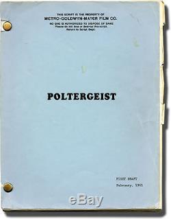 Steven Spielberg POLTERGEIST Original screenplay for the 1982 film 1981 #138630