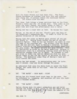 Steven Spielberg RAIDERS OF THE LOST ARK Original screenplay for the #171961
