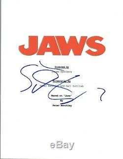 Steven Spielberg Signed Autographed JAWS Full Movie Script COA VD