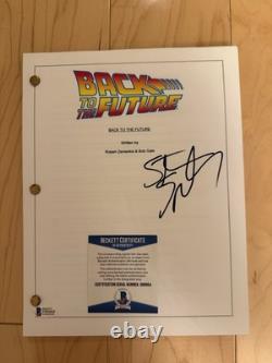 Steven Spielberg signed Back to the Future Movie Script autograph Beckett BAS