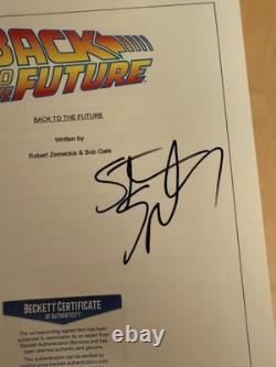 Steven Spielberg signed Back to the Future Movie Script autograph Beckett BAS