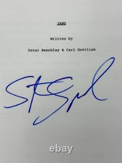 Steven Spielberg signed Jaws Full Movie Script autograph Beckett BAS Steven Spielberg signed Jaws Full Movie Script autograph Beckett BAS