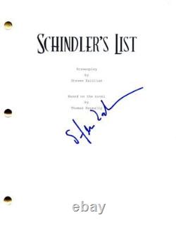 Steven Zaillian Signed Autograph Schindler's List Full Movie Script Screenplay
