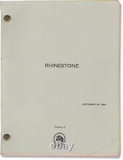 Sylvester Stallone RHINESTONE Original screenplay for the 1984 film 1983 #163380