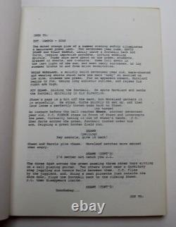 TAPS / 1981 early draft Movie Script Screenplay written by Gordon James Greisman