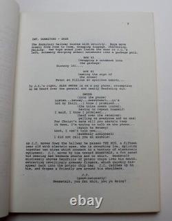 TAPS / 1981 early draft Movie Script Screenplay written by Gordon James Greisman