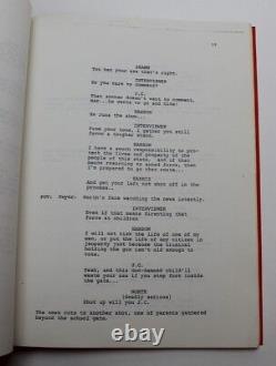 TAPS / 1981 early draft Movie Script Screenplay written by Gordon James Greisman