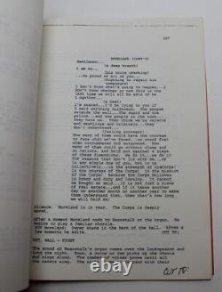 TAPS / 1981 early draft Movie Script Screenplay written by Gordon James Greisman