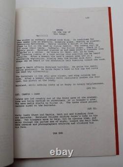 TAPS / 1981 early draft Movie Script Screenplay written by Gordon James Greisman