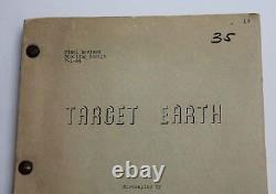 TARGET EARTH / William Raynor 1954 Movie Script Screenplay, Robots from Venus