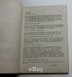TARGET EARTH / William Raynor 1954 Movie Script Screenplay, Robots from Venus