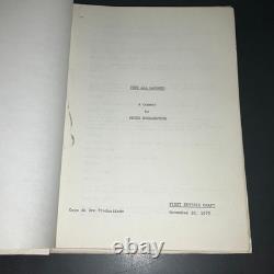 THEY ALL LAUGHED 1979 1st Draft Script Audrey Hepburn Bogdanovich John Ritter