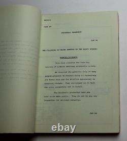 THE ANDROMEDA STRAIN / Nelson Gidding 1979 Original Movie Script Screenplay