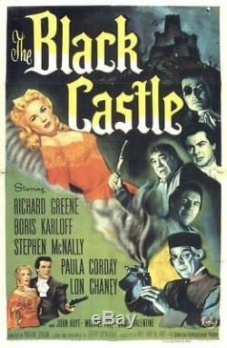 THE BLACK CASTLE / Jerry Sackheim 1952 Movie Script, BORIS KARLOFF Film Noir