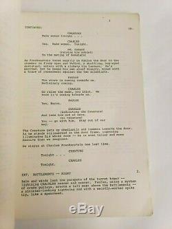 THE BRIDE / Lloyd Fonvielle 1984 Screenplay STING plays Frankenstein Horror Film