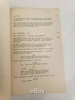 THE BRIDE / Lloyd Fonvielle 1984 Screenplay STING plays Frankenstein Horror Film