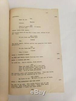 THE BRIDE / Lloyd Fonvielle 1984 Screenplay STING plays Frankenstein Horror Film