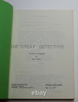 THE CHEAP DETECTIVE / 1977 Movie Script, Parody of Casablanca and Maltese Falcon