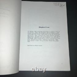 THE CLAIM 1999 Original Movie Script Casting Director Notes Wes Bentley COA