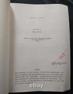 THE COLOR PURPLE Movie Script (aka'Moon Song') by Menno Meyjes / Alice Walker