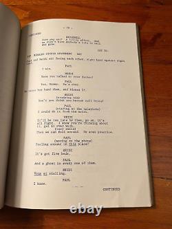 THE COMPETITION Rare Original MOVIE SCRIPT 1979 Richard Dreyfuss Amy Irving