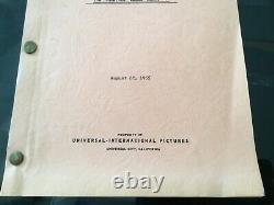 THE CREATURE WALKS AMONG US 1955 Universal Horror Film Screenplay Movie Script