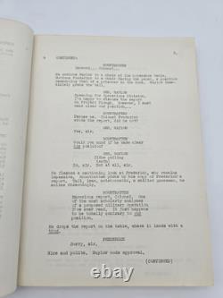 THE DEVIL'S BRIGADE / William Roberts 1967 Screenplay, William Holden war film