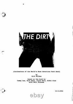 THE DIRT MOTLEY CRUE BIOPIC MOVIE early draft screenplay