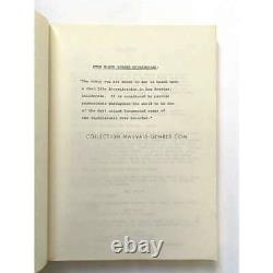 THE ENTITY Original Movie Script 145p+Shooting Schedule 9x12 in. 1982 Sidn