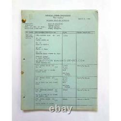 THE ENTITY Original Movie Script 145p+Shooting Schedule 9x12 in. 1982 Sidn
