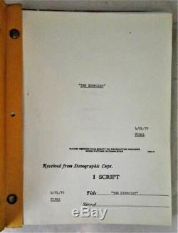 THE EXORCIST, by Wm P Blatty 1972 Original Warner Bros Script Screenplay