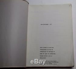 THE GODFATHER PART III / Alexander Jacobs 1978 Movie Script Screenplay Draft