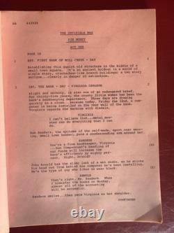 THE INVISIBLE MAN Movie Script by James D. Parriott 1975 Universal Studios
