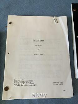 THE JAZZ SINGER (1980) Neil Diamond Movie (3) Original Scripts, Herbert Baker