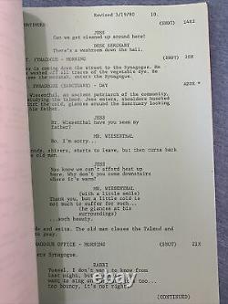 THE JAZZ SINGER (1980) Neil Diamond Movie (3) Original Scripts, Herbert Baker