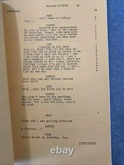 THE JAZZ SINGER (1980) Neil Diamond Movie (3) Original Scripts, Herbert Baker