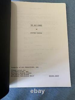 THE JAZZ SINGER (1980) Neil Diamond Movie (3) Original Scripts, Herbert Baker