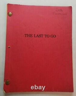 THE LAST TO GO / William Hanley 1991 TV Movie Script, Rand Richards Cooper book