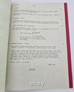 THE LEGEND OF KING KONG / Bo Goldman 1975 Unproduced Screenplay Movie Script