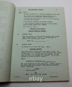 THE PRESIDENT'S ANALYST / Theodore J. Flicker 1967 Movie Script satirical Sci Fi