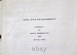 THE PROJECTIONIST SCREENPLAY The Inner Circle MOVIE SCRIPT ADREI KONCHALOVSKY