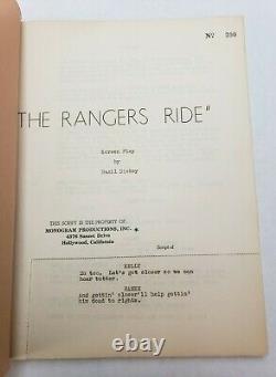 THE RANGERS RIDE / Basil Dickey 1948 Screenplay, JIMMY WAKELY Western Film