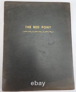 THE RED PONY / Ron Bishop 1972 Screenplay, John Steinbeck, Henry Fonda film