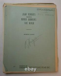 THE RIVER / Jean Renoir 1951 Screenplay personally used by Film Editor PARTIAL