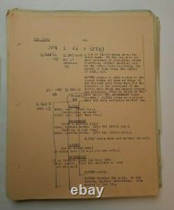 THE RIVER / Jean Renoir 1951 Screenplay personally used by Film Editor PARTIAL