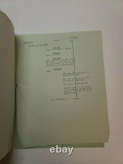 THE RIVER / Jean Renoir 1951 Screenplay personally used by Film Editor PARTIAL